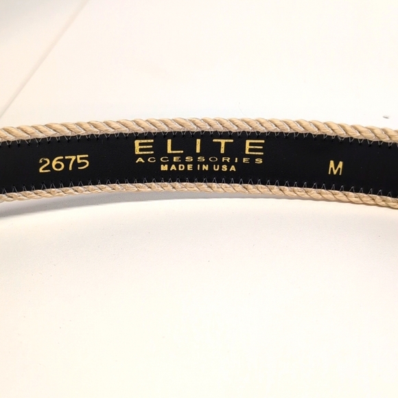 Elite Vintage Woven Belt Size M - Picture 5 of 7